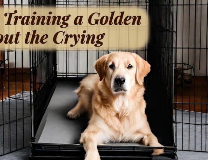 Crate Training a Golden Without the Crying